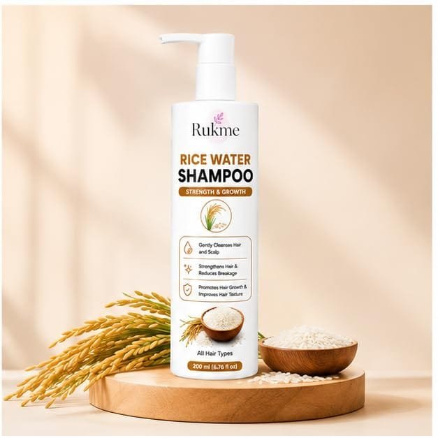 Rukme Rice Water Shampoo For Women and Men 200ml