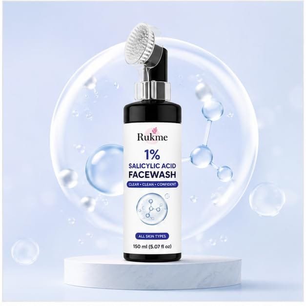 Rukme 1% Salicylic Acid Facewash, 150 ml