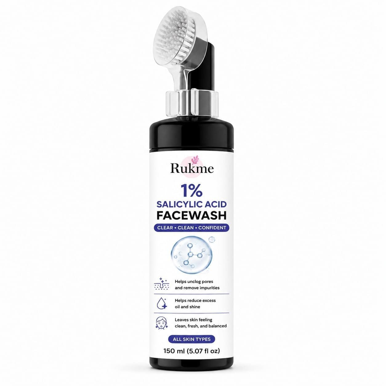 Rukme 1% Salicylic Acid Facewash, 150 ml