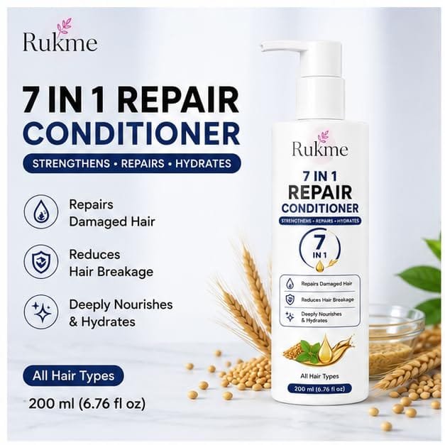 Rukme 7 in 1 Repair Hair Conditioner for Women & Men 200ml
