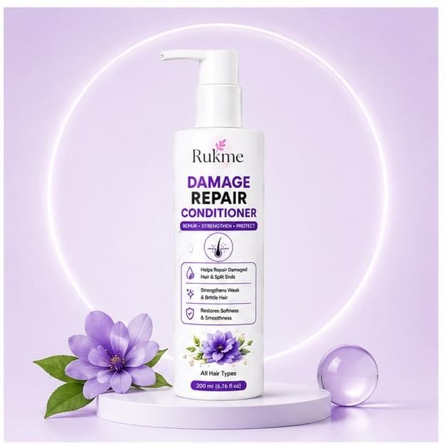 Rukme Damage Repair Hair Conditioner for Women & Men, 200ml