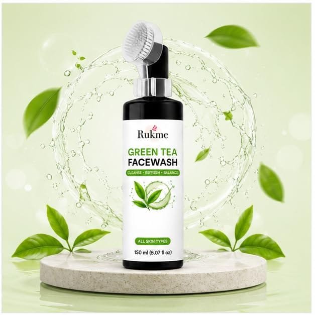 Rukme Green Tea Facewash for Women & Men, 150ml
