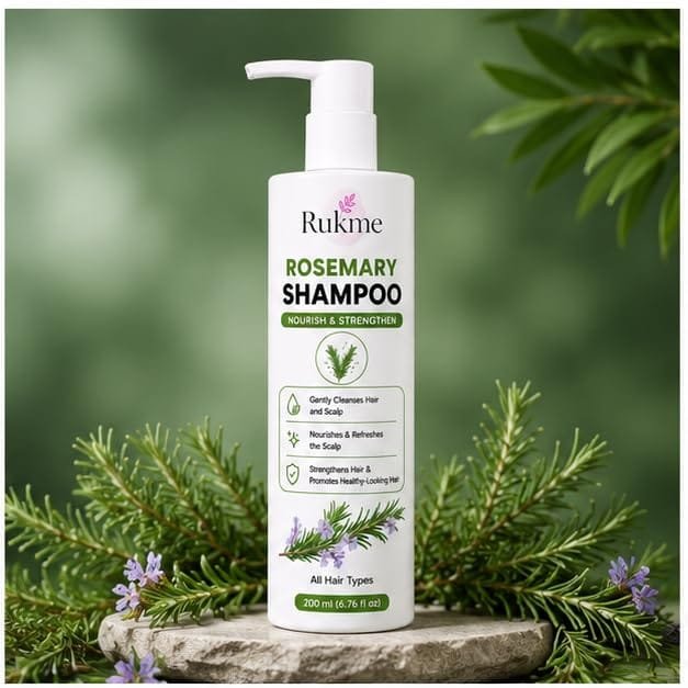 Rukme Rosemary Shampoo for Women & Men, 200ml