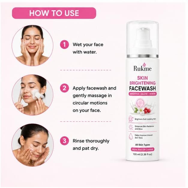 Rukme Skin Brightening Facewash 100 ml