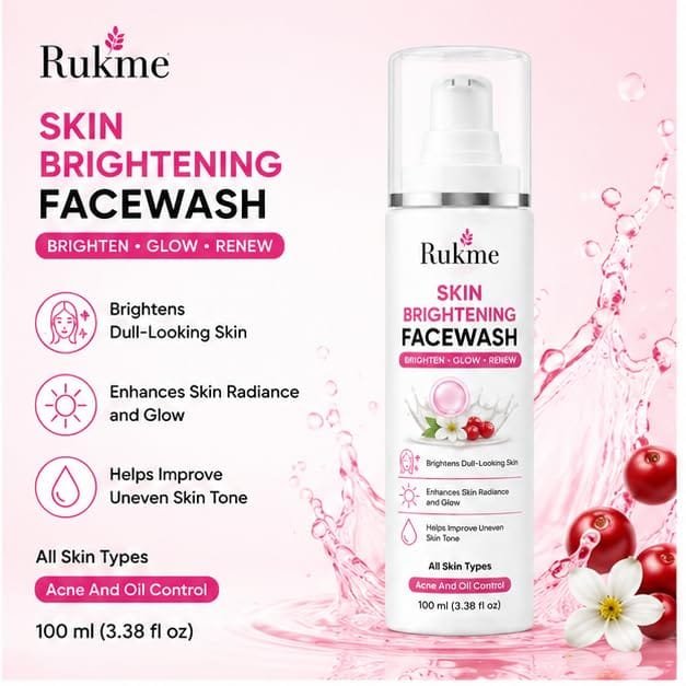 Rukme Skin Brightening Facewash 100 ml