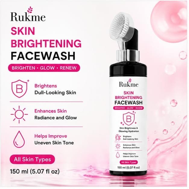 Rukme Skin Brightening Facewash for Women & Men, 150 ml