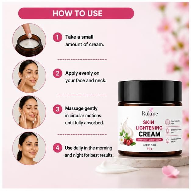 Rukme Skin Lightening Cream, 50g